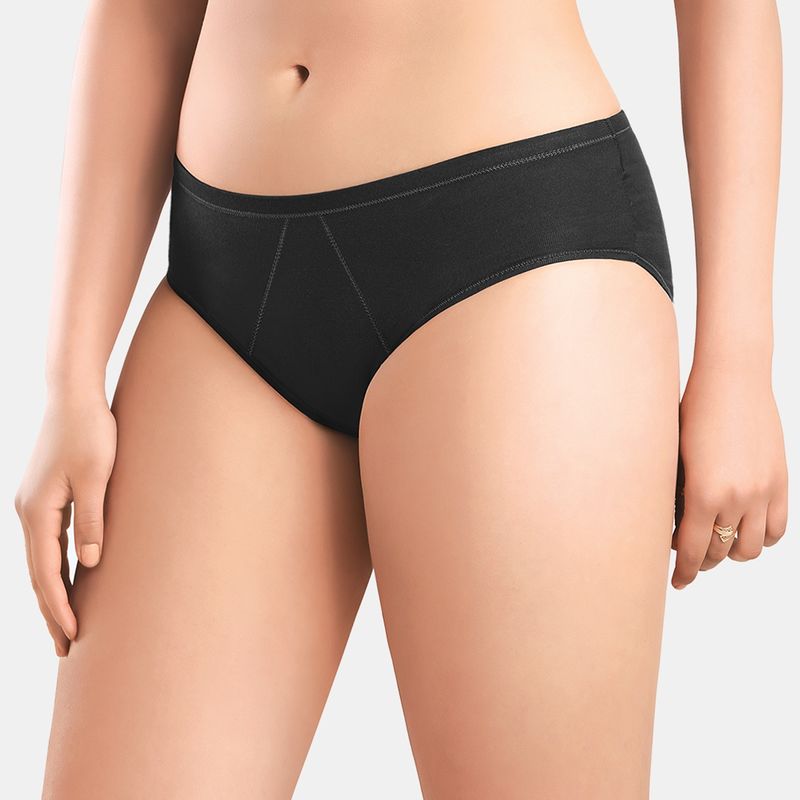 Sonari Absorb Period Panties Menstrual Heavy Flow Postpartum Underwear - Black (XL)