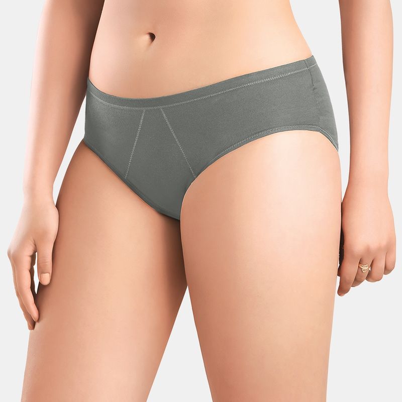 Sonari Absorb Period Panties Menstrual Heavy Flow Postpartum Underwear - Grey (2XL)