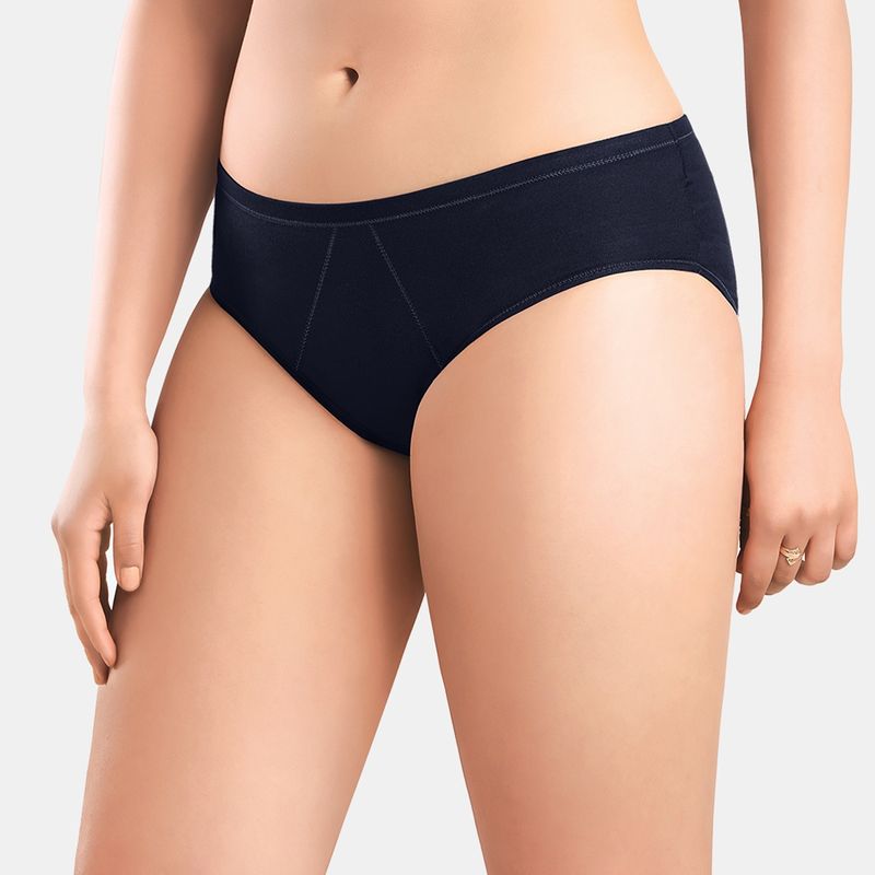 Sonari Absorb Period Panties Menstrual Heavy Flow Postpartum Underwear - Navy Blue (S)