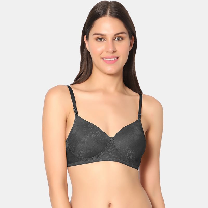 Sonari Womens Padded T-Shirt Bra - Black (32C)