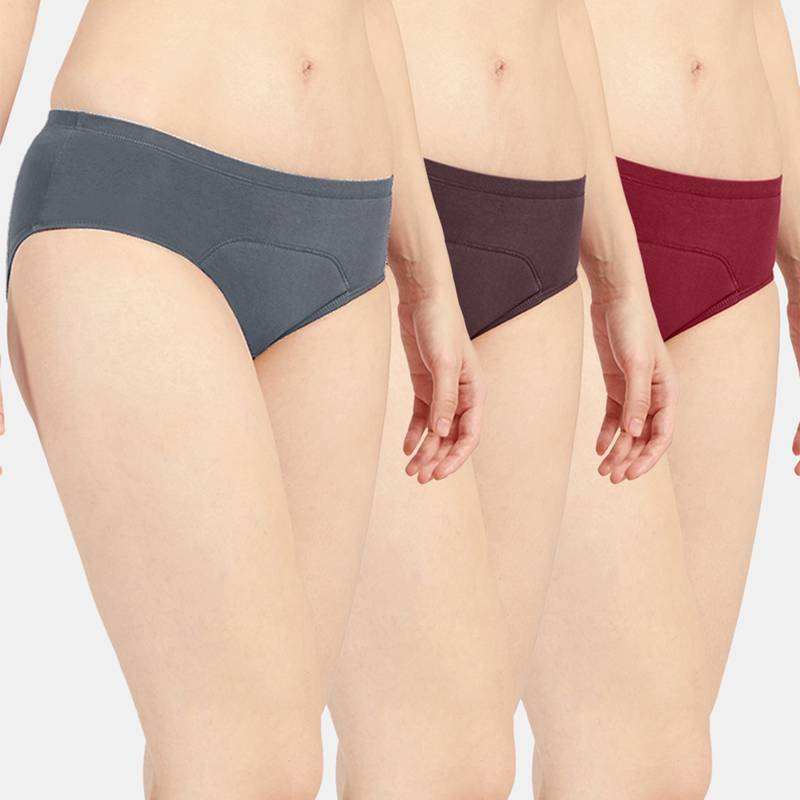 Sonari Sara Period Panties Menstrual Heavy Flow Underwear Leakproof Hipster (Pack of 3) (S)