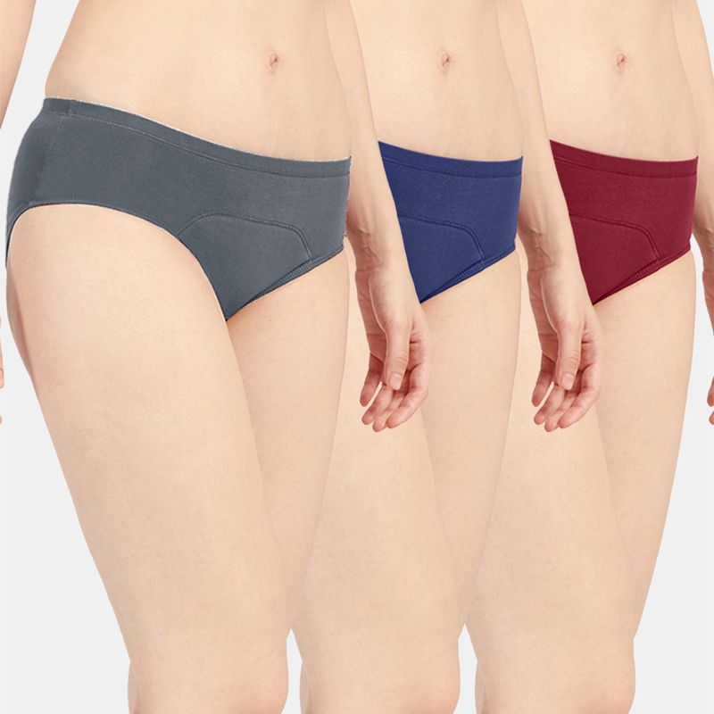 Sonari Sara Period Panties Menstrual Heavy Flow Underwear Leakproof Hipster (Pack of 3) (XL)