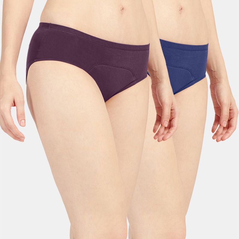 Sonari Sara Period Panties Menstrual Heavy Flow Underwear Leakproof Hipster (Pack of 2) (S)