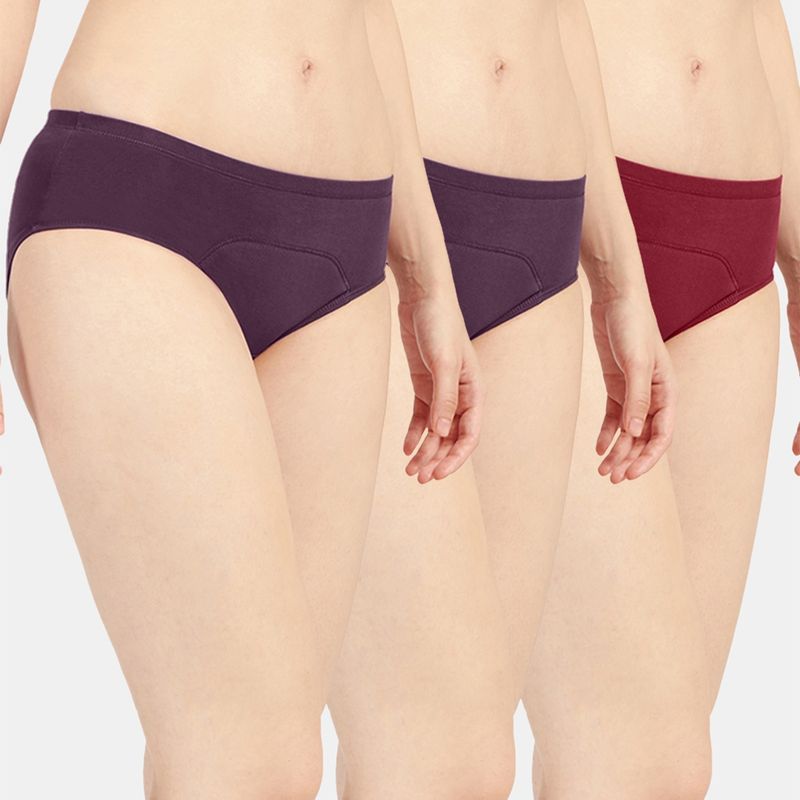 Sonari Sara Period Panties Menstrual Heavy Flow Underwear Leakproof Hipster (Pack of 3) (S)
