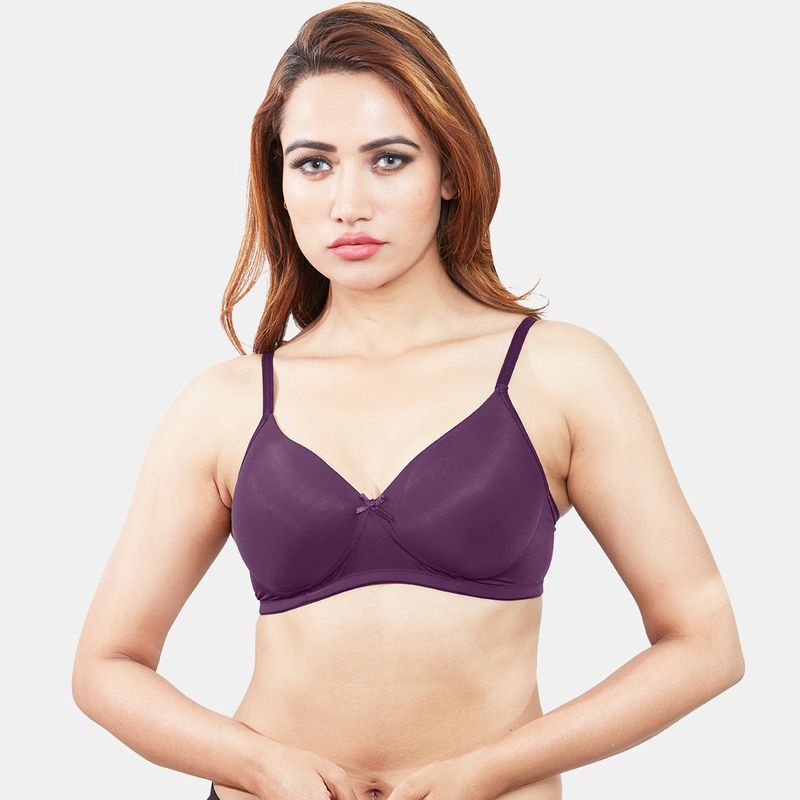 Sonari Yana Womens Padded T-Shirt Bra - Purple (32B)