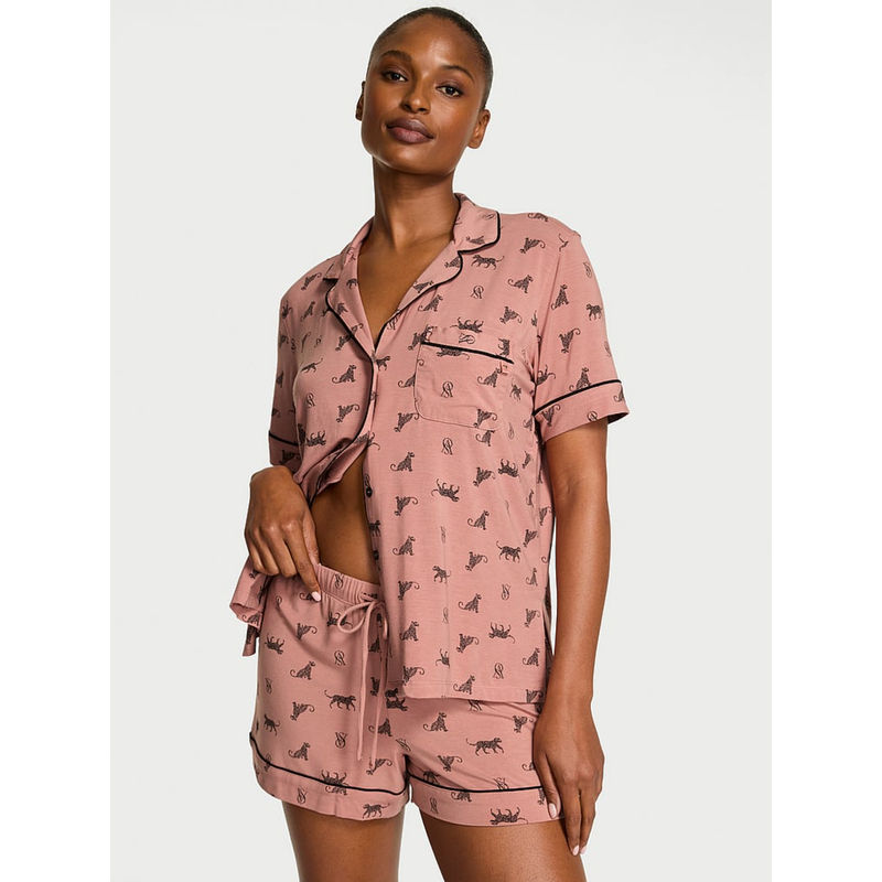 Victoria's Secret Pink Modal Soft Shirt & Shorts (XS)