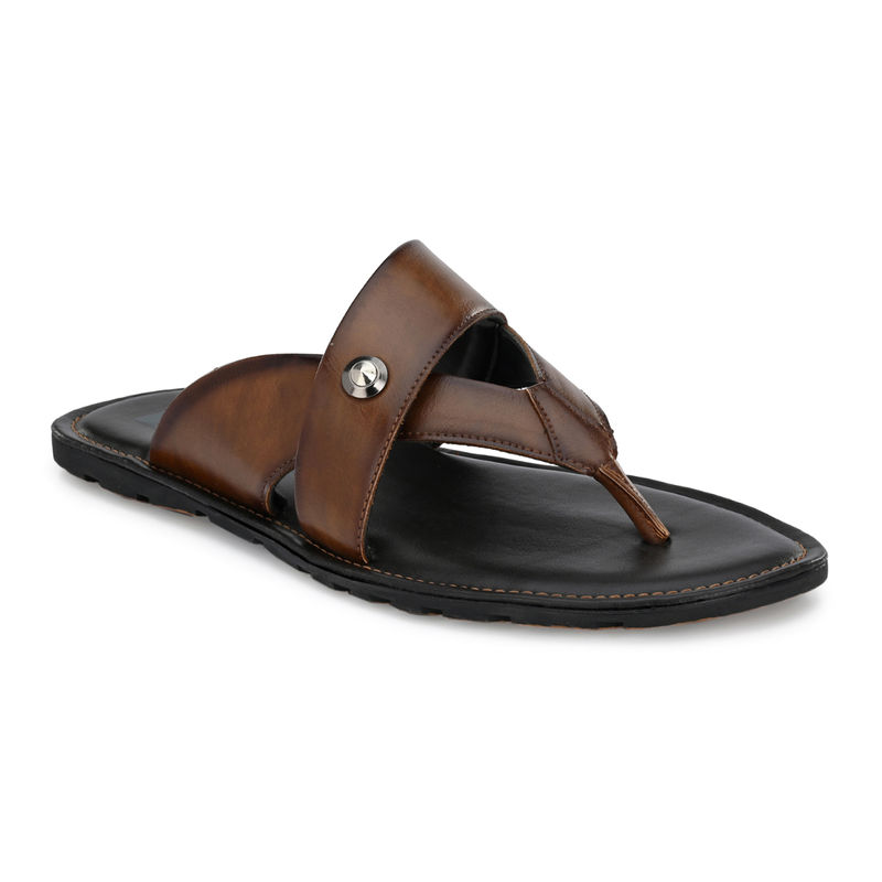Hitz Brown Leather Sandal - Uk 6