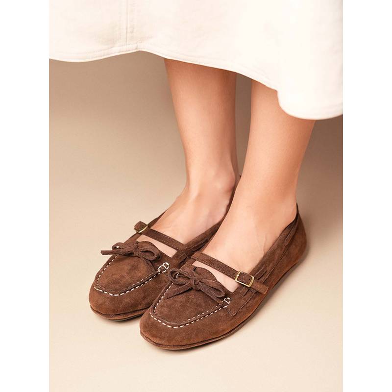 Theater Women Cecilia Brown Boat Shoes (EURO 41)