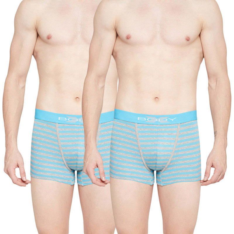 BODYX Pack Of 2 Fusion Trunks In Blue Colour (S)