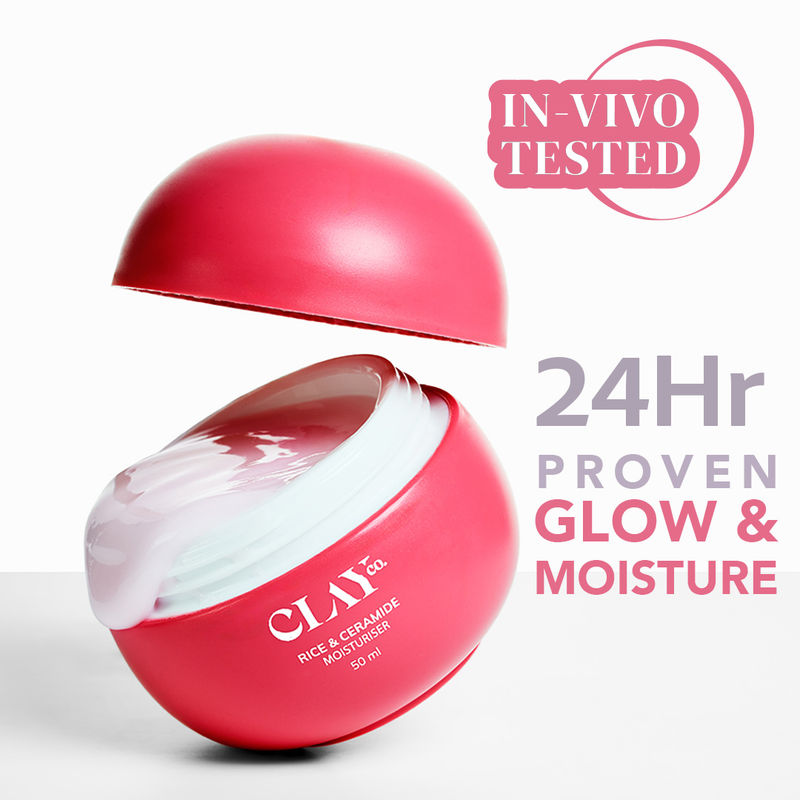 Buy ClayCo Rice & Ceramide Moisturiser With Exosomes, Vitamin B12