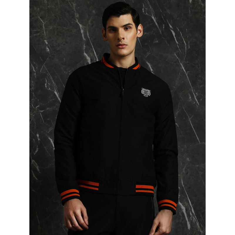 BREAKBOUNCE Black Taika Relaxed Fit Bomber Jacket (XS)
