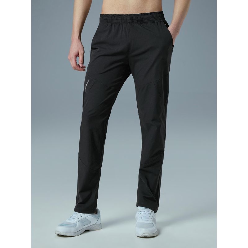 Technosport Men Solid Regular Fit Sports Trackpant with TS FLEXI - Black (XL)