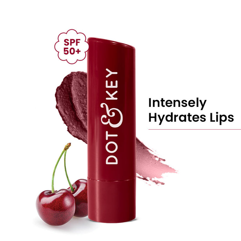 Dot & Key Barrier Repair Hydrating Lip Balm SPF 50+ PA+++, Cherry Crimson