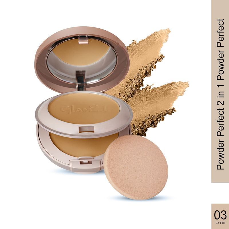 GLAM21 Powder Perfect 2in1 Face Compact - Latte