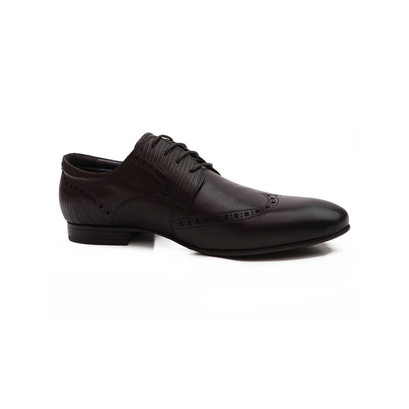 Cobblerz Men Coffee Textured Formal Derbies (EURO 39)
