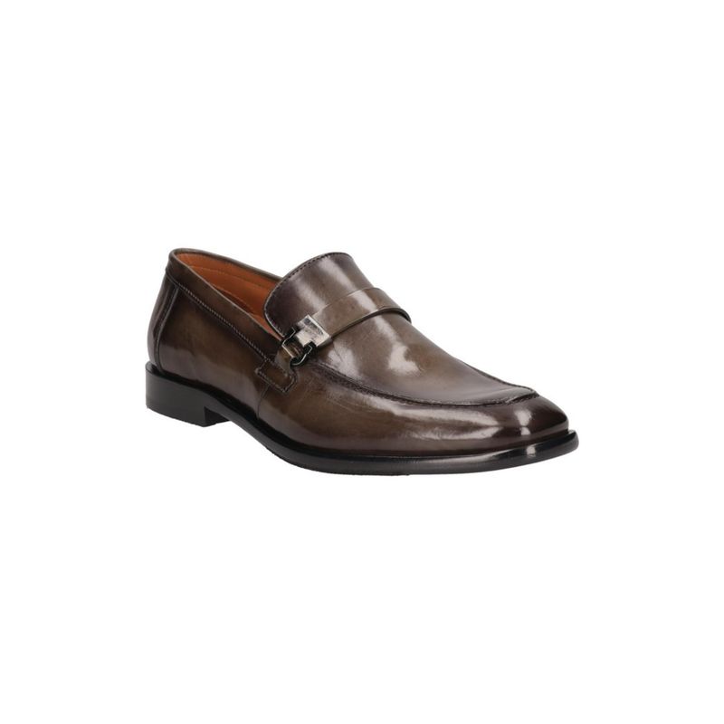 Bugatti Mansueto Flex Brown Mens Leather Penny Loafers (EURO 41)
