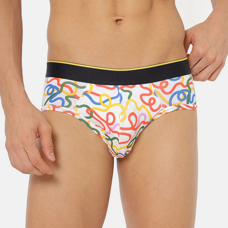 Bummer String Theory White Modal Brief for Men (L)