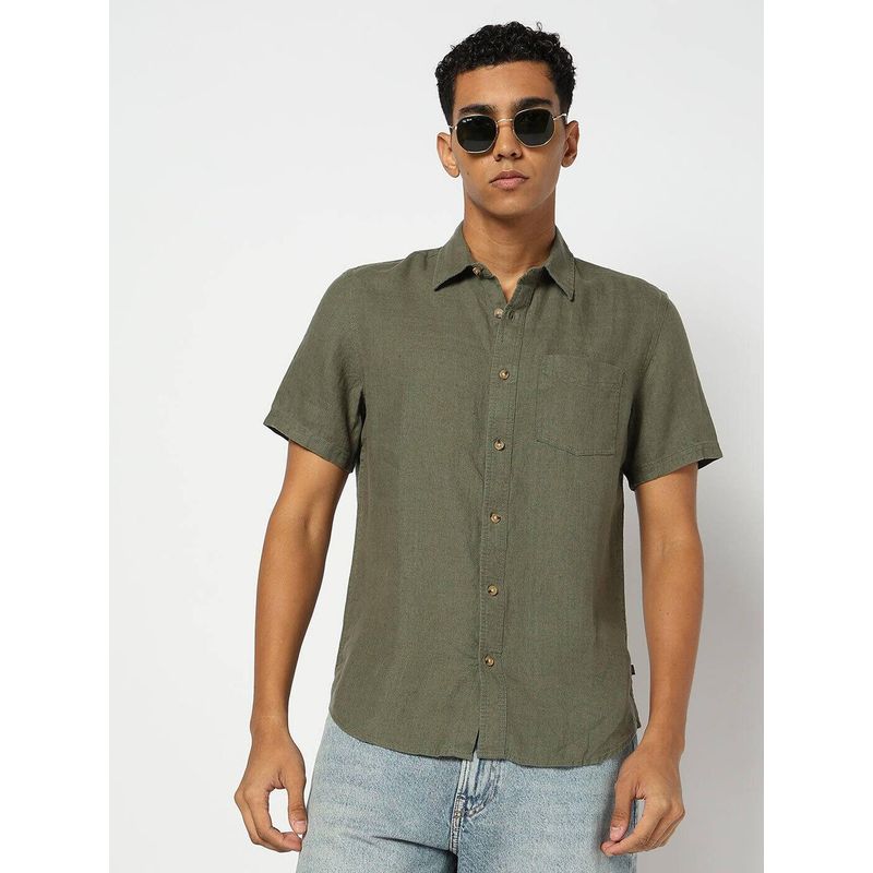 GAP Olive Men's Slim Fit Shirt (M)