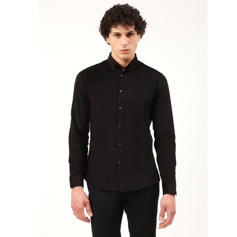 LINDBERGH Men Black Solid Shirt (38)