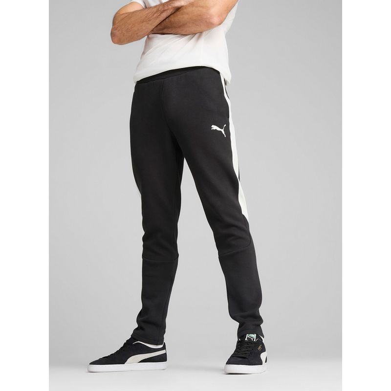 Puma Black Teamevostripe Men Football Track Pant (S)