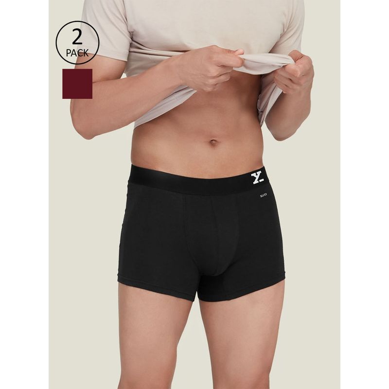 XYXX Men Silver Cotton Underwear Anti-odour Tech, Lasting Freshness Multi-Color (Pack of 2) (M)