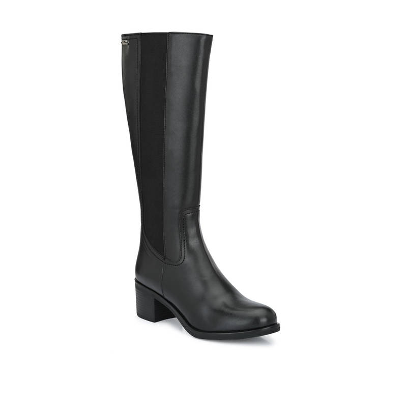 Delize Womens Black Knee Boots (EURO 36)
