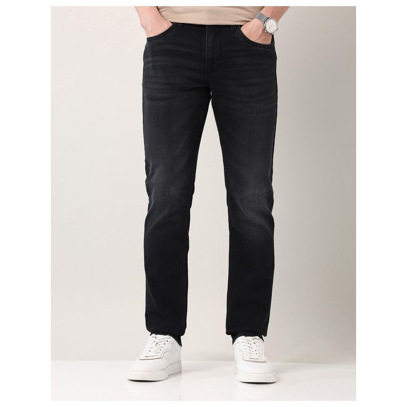 AD By Arvind Grey Slim Fit Mid Rise Jeans (32)