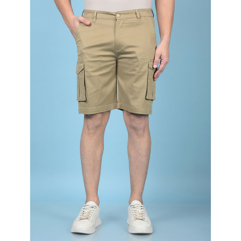 CRIMSOUNE CLUB Men Khaki Cargo Shorts (30)