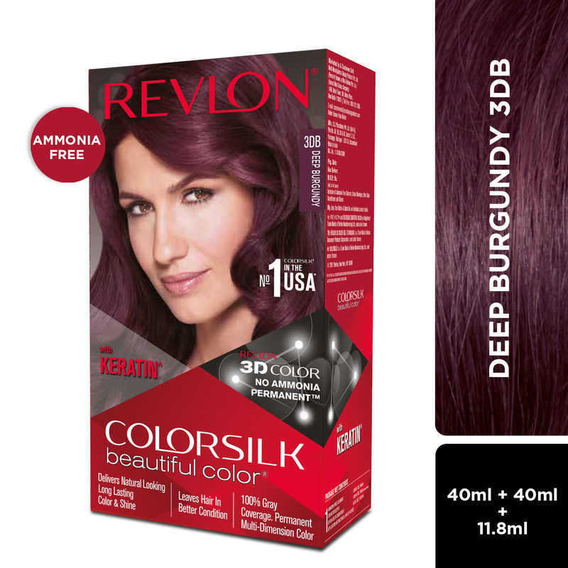 Revlon Colorsilk Hair Color - Deep Burgundy 3DB: Buy Revlon Colorsilk Hair  Color - Deep Burgundy 3DB Online at Best Price in India | Nykaa