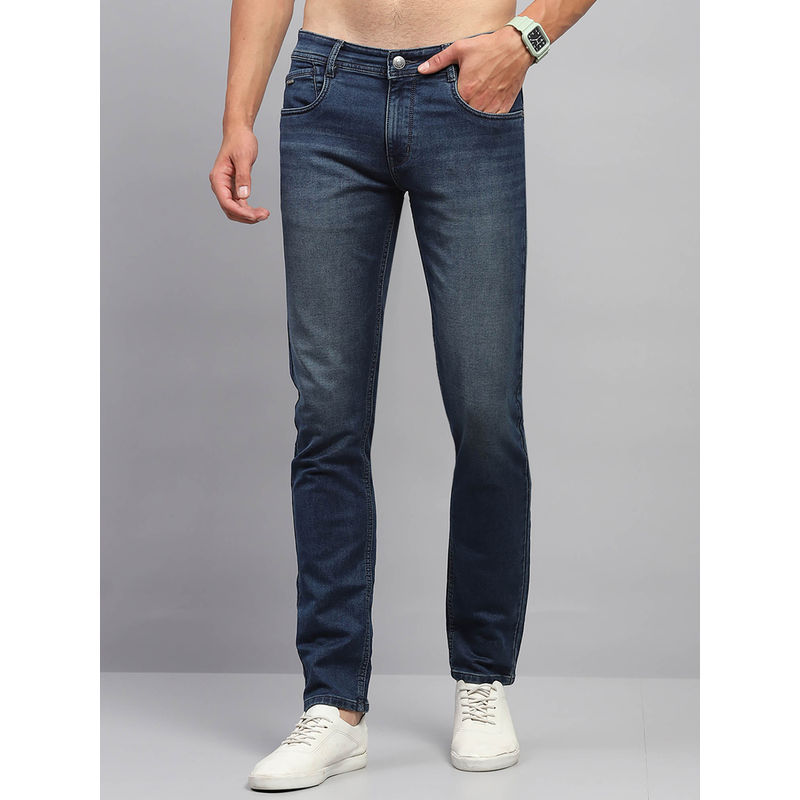 Monte Carlo Mens Blue Solid Jeans (32)