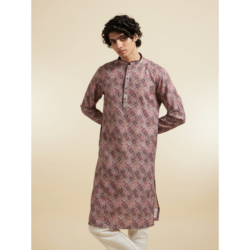 Diwas by Manyavar Elegant Multi Color Cotton Kurta (S)