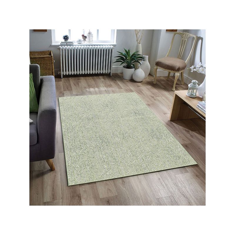 OBSESSIONS Flat Weave Traditional Carpet, Grey (4 x 6 Feet)