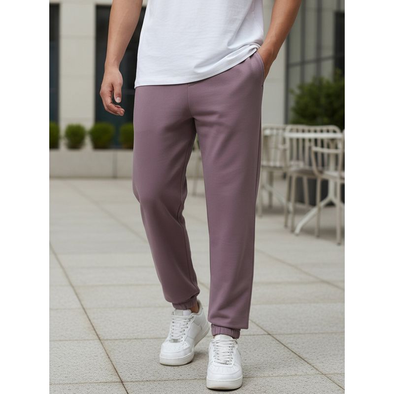 Bewakoof Air 1.0 Men's Purple Oversized Joggers (L)