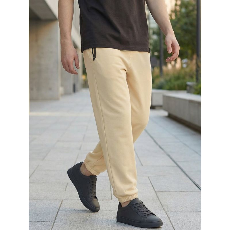 Bewakoof Men's Brown Oversized Joggers (2XL)