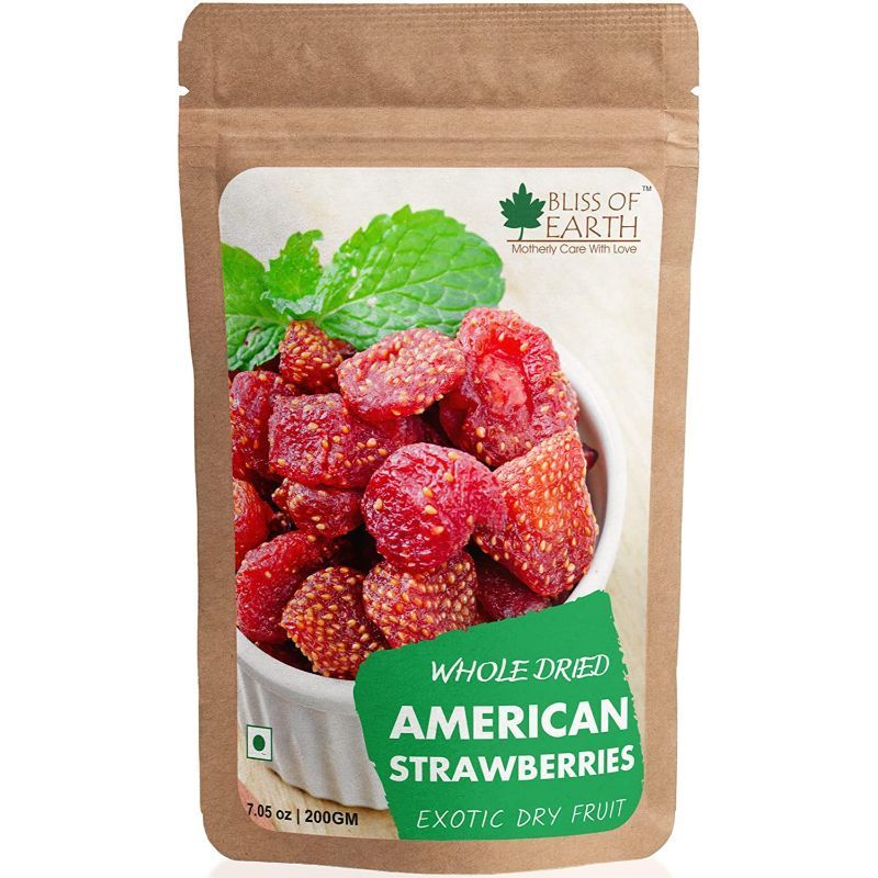 Bliss Of Earth Whole Dried American Strawberries