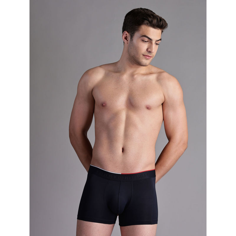 Tommy Hilfiger Men Navy Blue Solid Trunk (S)