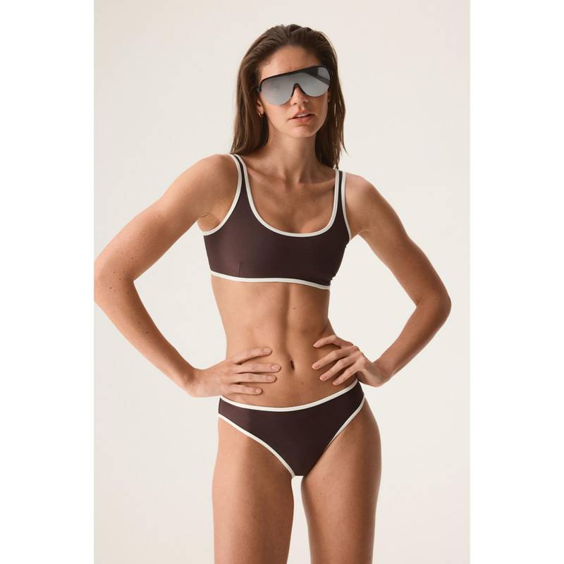 H&M Women Brown Sports Bikini Top (12)