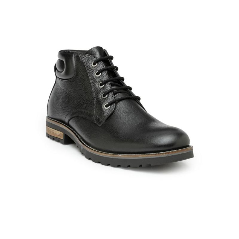 Teakwood Leathers Black Solid Chukka Boots - Euro 42