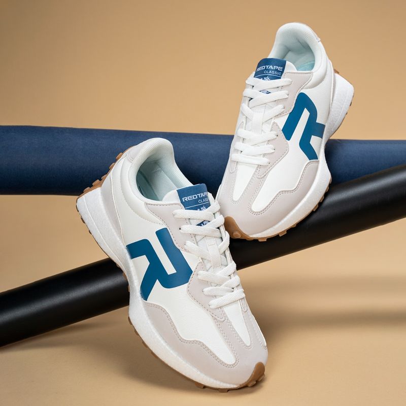 Red Tape Women Colorblocked Blue Lifestyle Sneakers (UK 6)