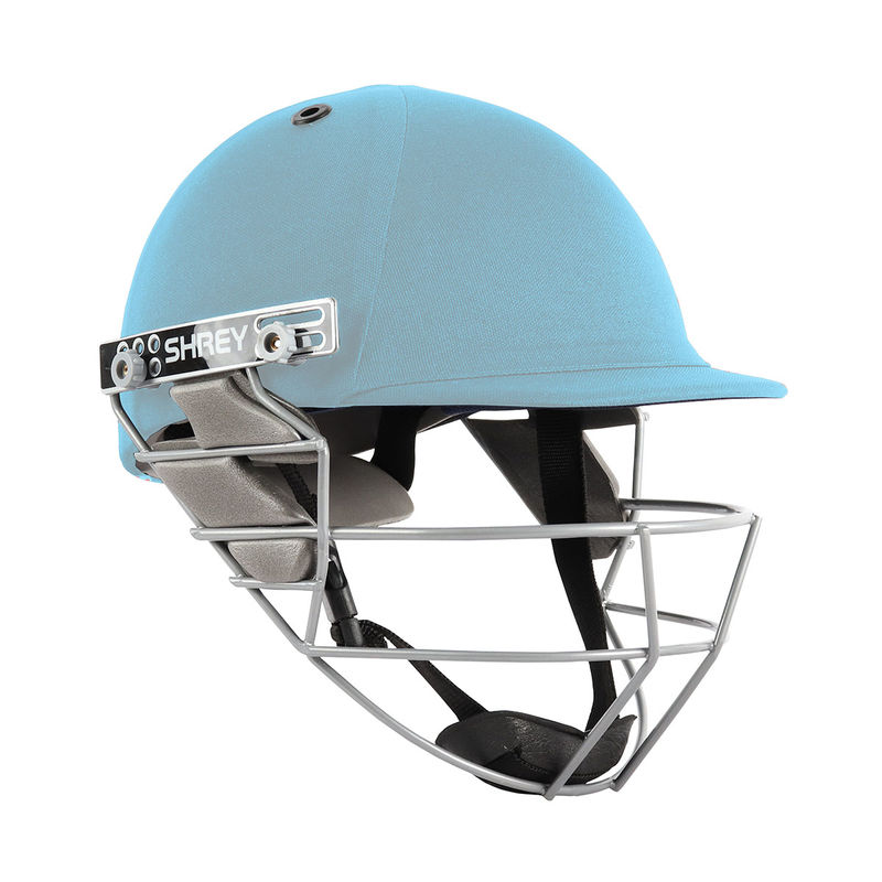 Shrey Star Steel-Sky Blue Cricket Helmet (L)
