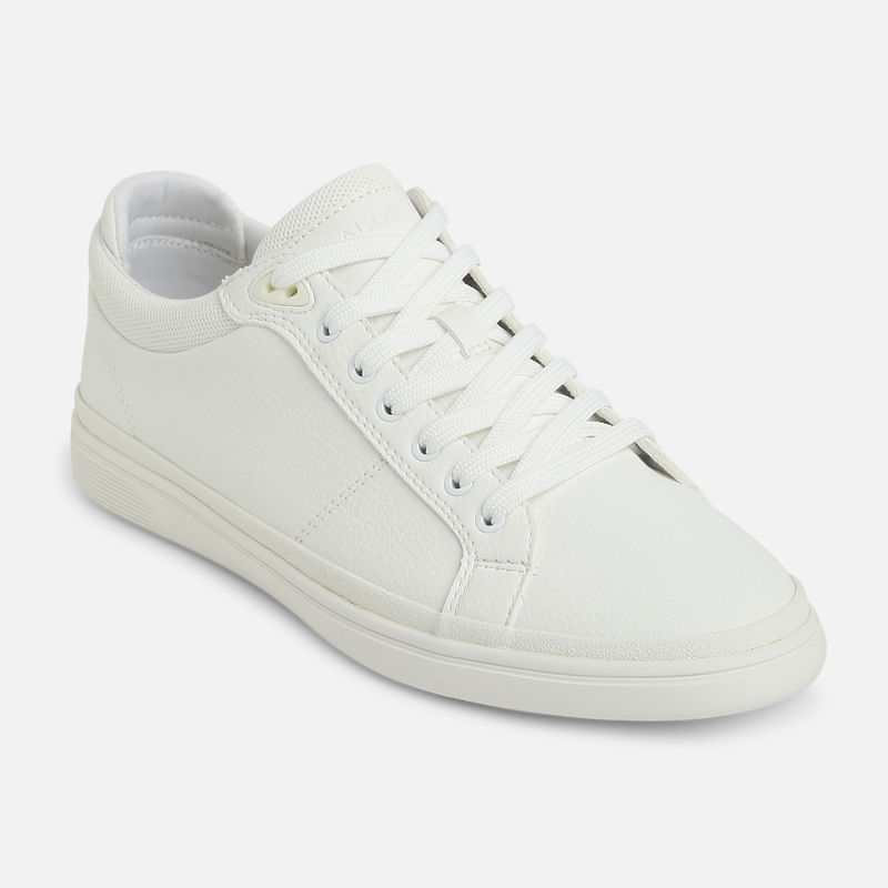 Aldo Finespec Synthetic Other White Solid Sneakers (UK 9)
