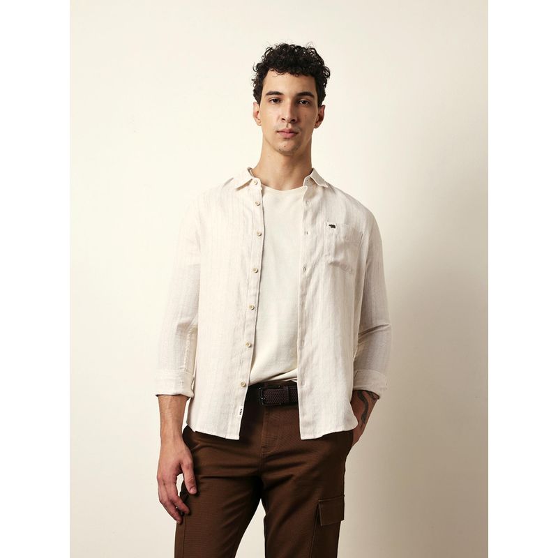 THE BEAR HOUSE Mens Orange Casual Modern Fit Shirt (3XL)