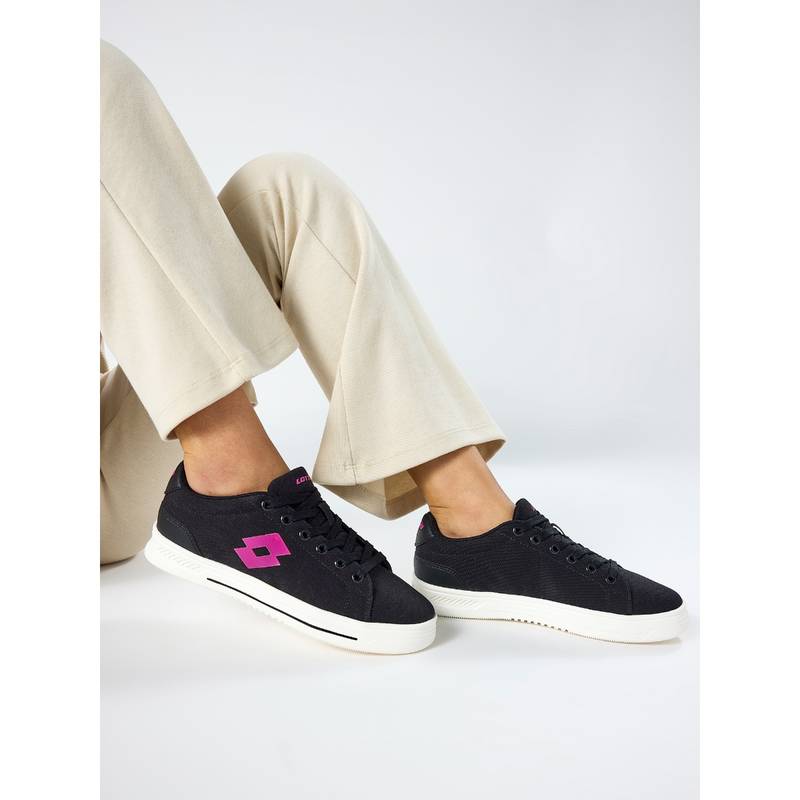 LOTTO Strada Blend Black Sneakers for Women (UK 3)