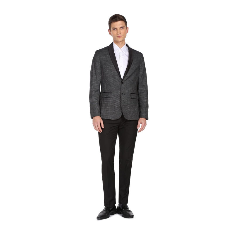Arrow Men Black Hudson Tailored Fit (Set of 2) (38)