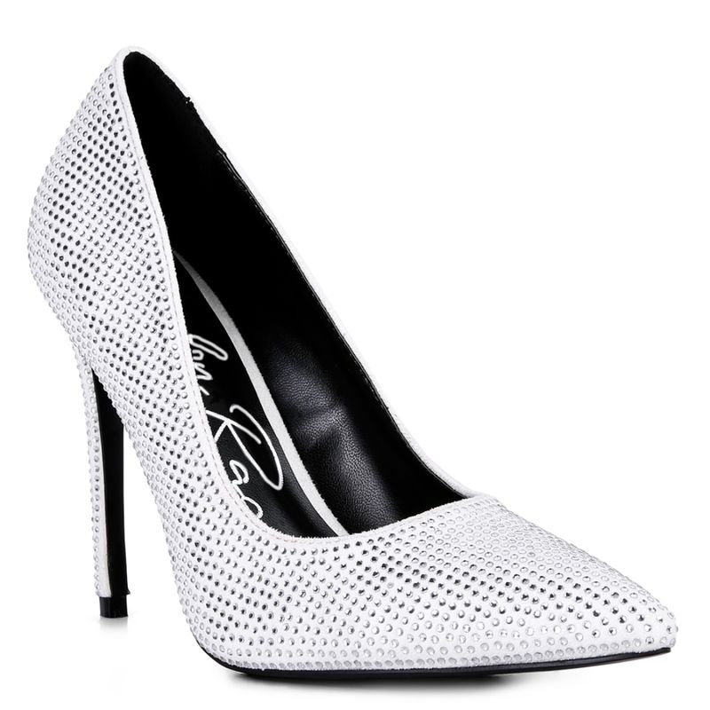 London Rag Embellished White Pumps (EURO 38)