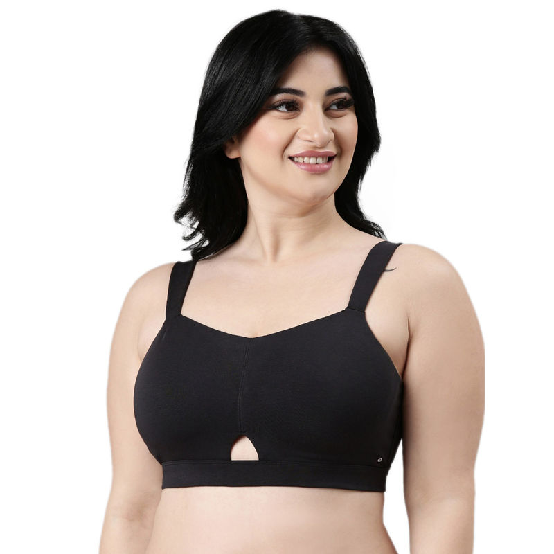 Enamor Cloud Soft Cotton Full Support Padded & Wirefree Minimizer Bra for Women (38C)