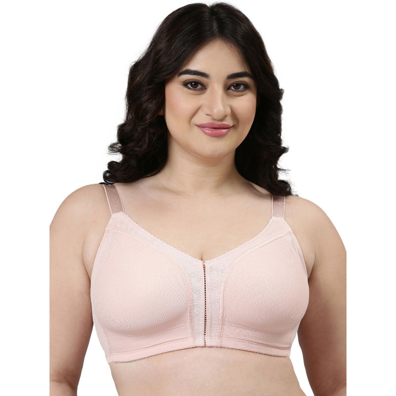Enamor Women Non Padded Wirefree Full Coverage Smooth Contour Lift Bra (38D)