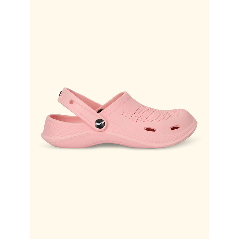 Yoho Women Classic Clogs Cushioned Footwear, Lightweight Pink (UK 4)