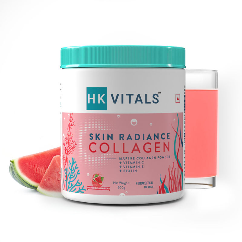 HealthKart HK Vitals Skin Radiance Collagen Powder, Watermelon, Collagen Supplements for Women & Men