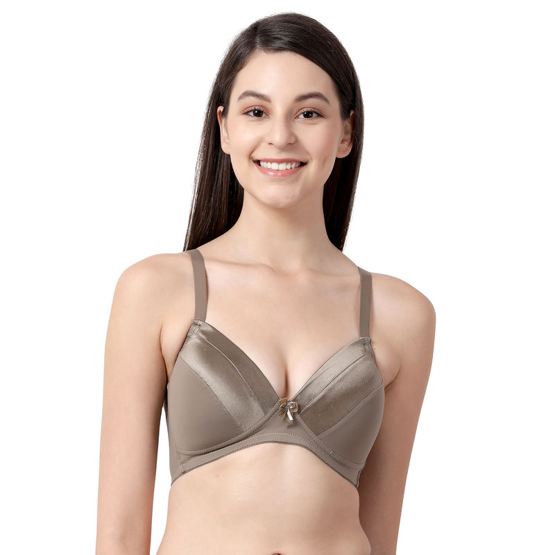 Taabu by Shyaway Everyday Bras - Padded Wirefree Full Coverage - Brown (32C)